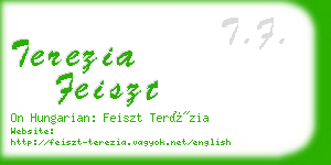 terezia feiszt business card